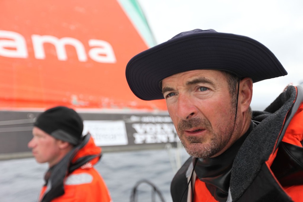 Day 1 - Damian Foxall and Charles Caudrelier - Volvo Ocean Race 2011-12 photo copyright Yann Riou/Groupama Sailing Team /Volvo Ocean Race http://www.cammas-groupama.com/ taken at  and featuring the  class
