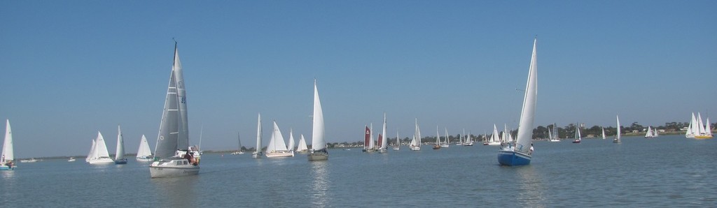 Division 4 and 5 starting - The Marina Hindmarsh Island Milang Goolwa Freshwater Classic 2012 photo copyright Locky McLaren taken at  and featuring the  class