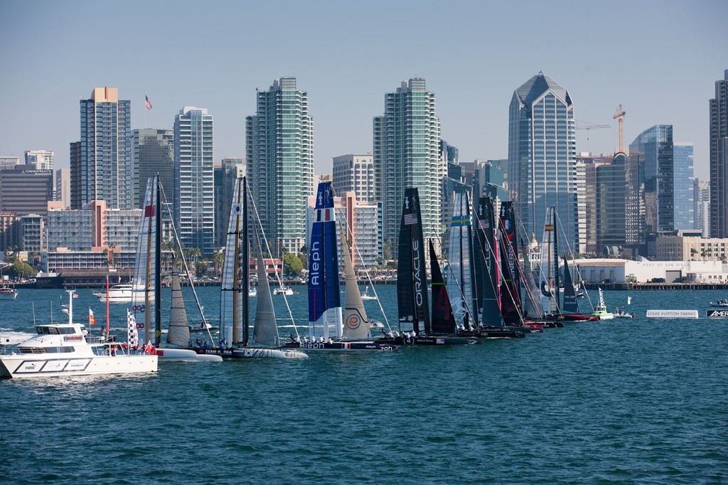 San Diego America's Cup World Series - Fleet Race © ACEA - Photo Gilles Martin-Raget http://photo.americascup.com/