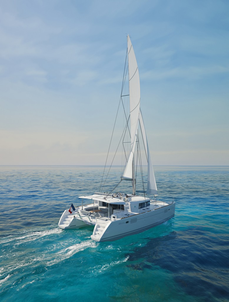 Lagoon 450 cruising photo copyright Simpson Marine taken at  and featuring the  class
