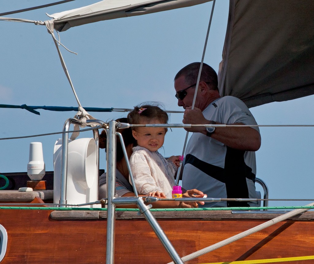 The youngest Trusty Shellback in the fleet. Mount Gay Rum 2012 Neptune Regatta. © Guy Nowell/ Mt Gay Rum Neptune Regatta