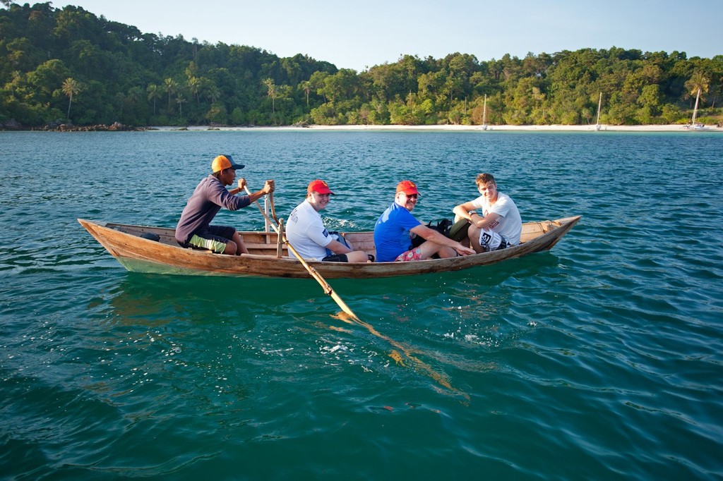 Indonesian gondola. Mount Gay Rum 2012 Neptune Regatta. © Guy Nowell/ Mt Gay Rum Neptune Regatta