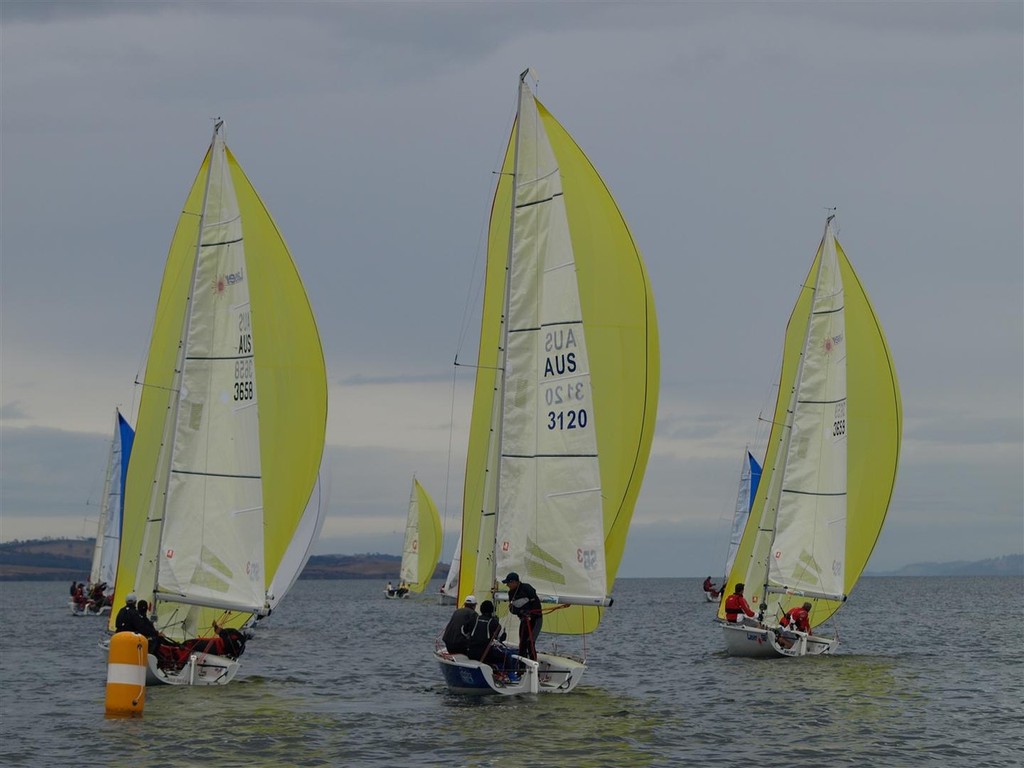 Day 2 - SB3 Australian National Championship 2012 photo copyright Jane Austin taken at  and featuring the  class