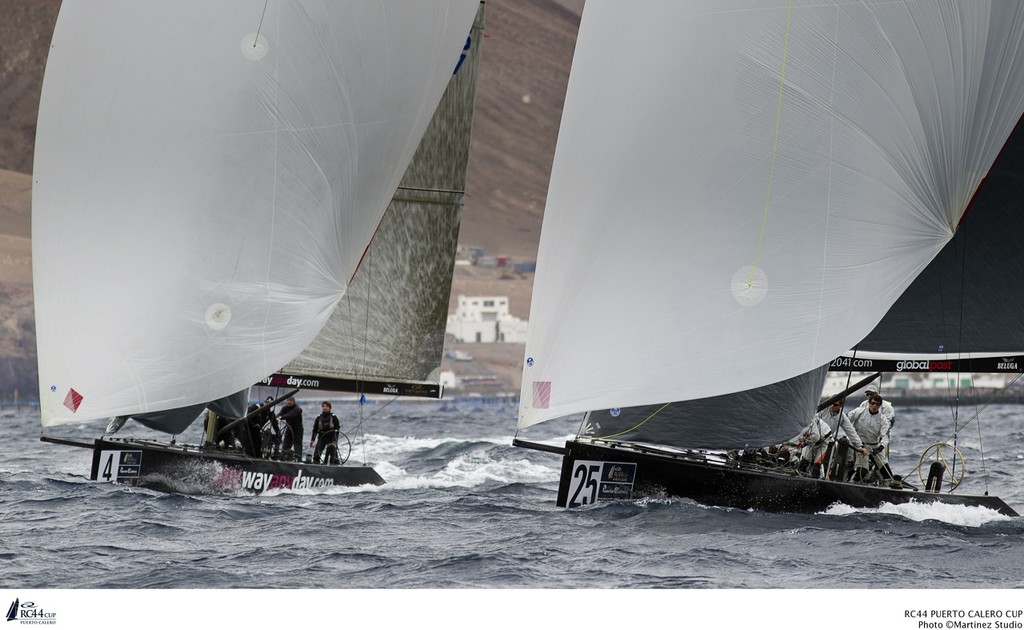 Team Aqua match racing - RC44 Puerto Calero Cup &copy; Nico Martinez http://www.nicomartinez.com
