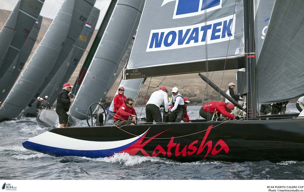 Brad Butterworth tactician on Katusha - RC44 Puerto Calero Cup 2012 photo copyright  Nico Marintez / MartinezStudio.es http://www.martinezstudio.es/ taken at  and featuring the  class