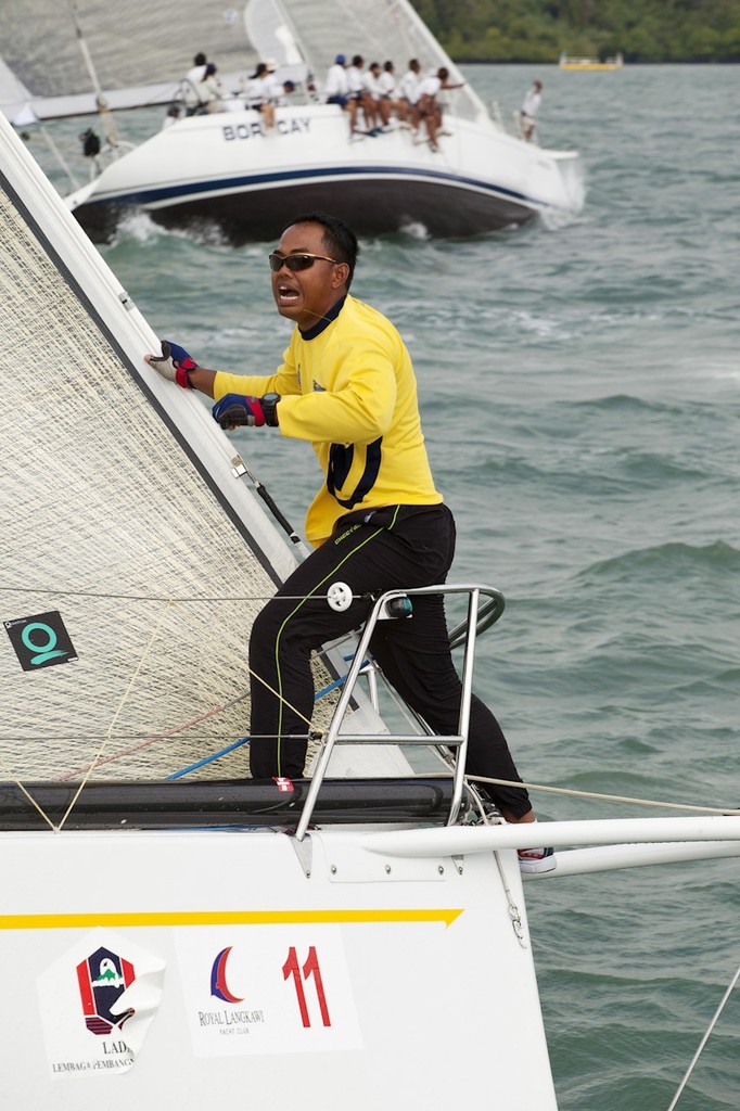 Royal Langkawi International Regatta 2012. Royal Malaysian Navy. photo copyright Guy Nowell http://www.guynowell.com taken at  and featuring the  class