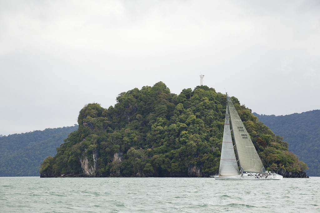 Royal Langkawi International Regatta 2012  - Jelik 2 leads the fleet up Bass Harbour to the finish photo copyright Guy Nowell http://www.guynowell.com taken at  and featuring the  class