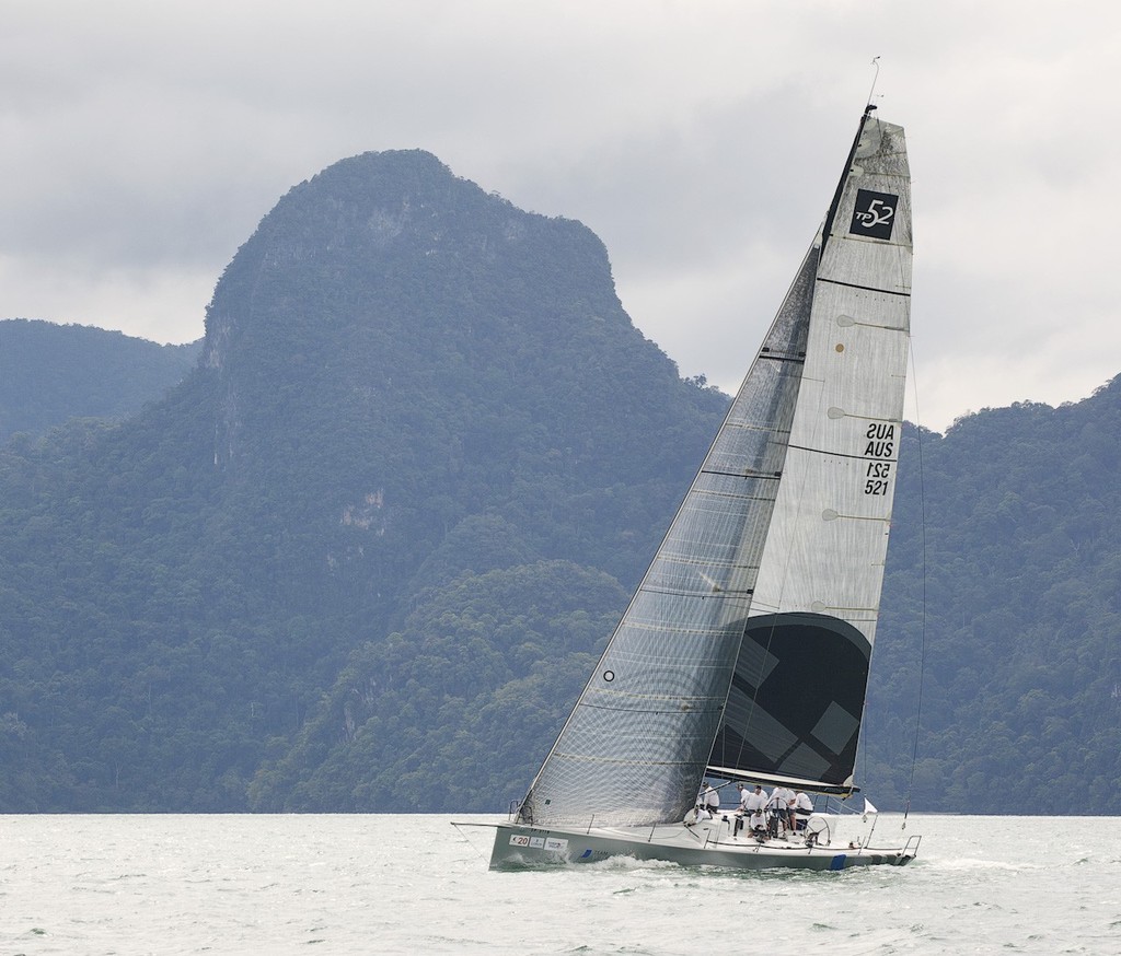 Royal Langkawi International Regatta 2012  - Hooligan and some spectacular Langkawi scenery photo copyright Guy Nowell http://www.guynowell.com taken at  and featuring the  class