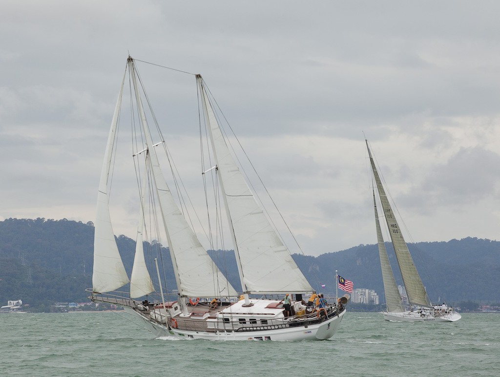 Royal Langkawi International Regatta 2012  -  old and new. Warisan Duyong and Jelik 2 photo copyright Guy Nowell http://www.guynowell.com taken at  and featuring the  class