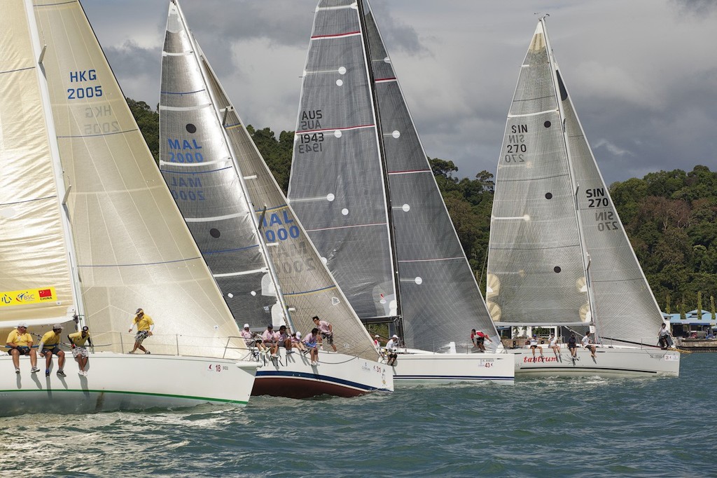 Royal Langkawi International Regatta 2012 - line up line up for IRC 1 start photo copyright Guy Nowell http://www.guynowell.com taken at  and featuring the  class