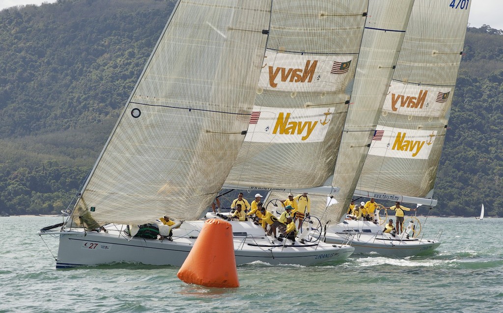 Royal Langkawi International Regatta 2012 - formation sailing from the Royal Malaysian Navy © Guy Nowell http://www.guynowell.com