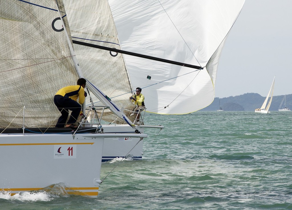 Royal Langkawi International Regatta 2012  - close quarters between the RMN boats photo copyright Guy Nowell http://www.guynowell.com taken at  and featuring the  class