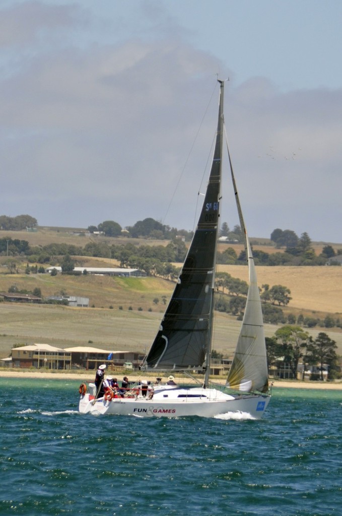 SM600 Fun & Games - Festival of Sails Williamstown to Geelong Passage Race photo copyright Jenny Wapling taken at  and featuring the  class