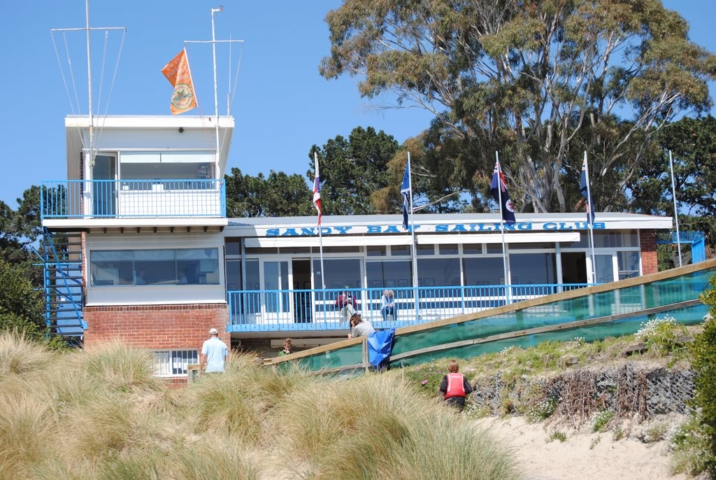 Sandy Bay Sailing Club which will host the world championships for the International Cadet class next summer - International Cadet Australian Championship 2011-12 photo copyright Rob Cruse taken at  and featuring the  class