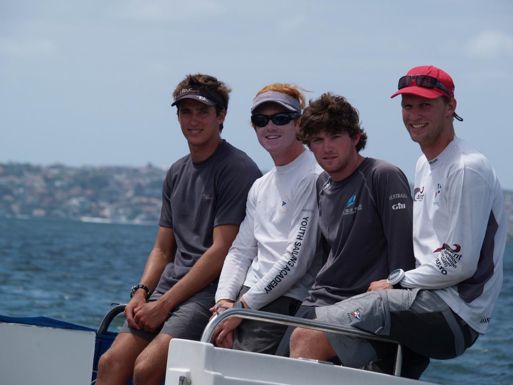 Semi Finalist L to R David Gilmour - Jay Griffin - Jordan Reece - Josh Junior - Hardy Cup 2012 photo copyright Aline Van Haren  taken at  and featuring the  class