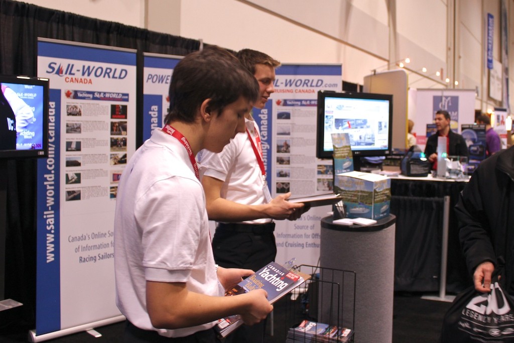 Sail-World Canada shares a booth with Canadian Yachting magazine © Guy Perrin http://sail-world.com