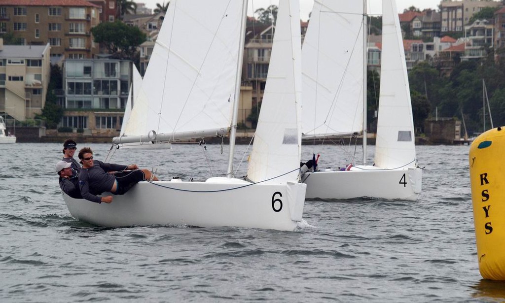 True Blue Racing Team all smiles - Hardy Cup 2012 photo copyright Aline Van Haren  taken at  and featuring the  class
