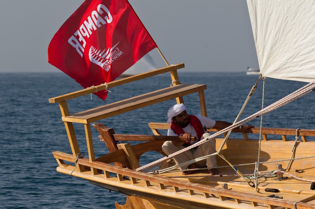 The Abu Dhabi Sailing Festival Race in 60ft Dhow boats, during the Volvo Ocean Race 2011-12 in Abu Dhabi. (Photo Credit Must Read: IAN ROMAN/Volvo Ocean Race) © Chris Cameron/Volvo Ocean Race www.volvooceanrace.com