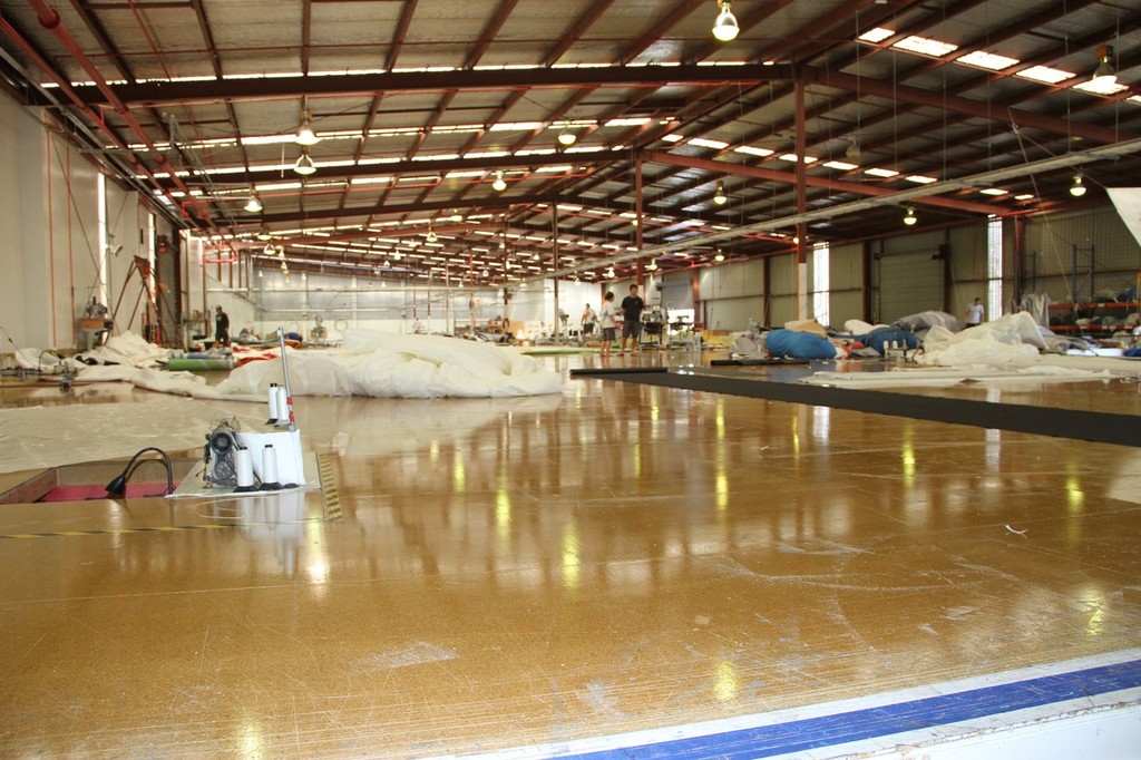 Massive loft floor - Doyle Sails © Richard Gladwell www.photosport.co.nz