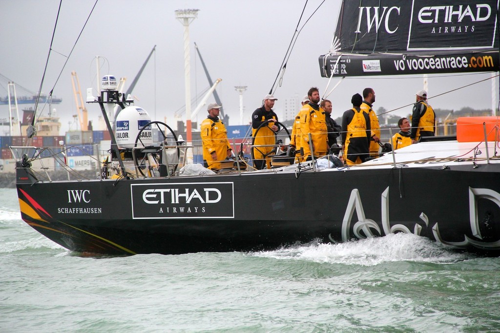 VolvoFinishL4AbuDhabi (6) - Volvo Ocean Race, Leg 4 Finish - Abu Dhabi photo copyright Richard Gladwell www.photosport.co.nz taken at  and featuring the  class