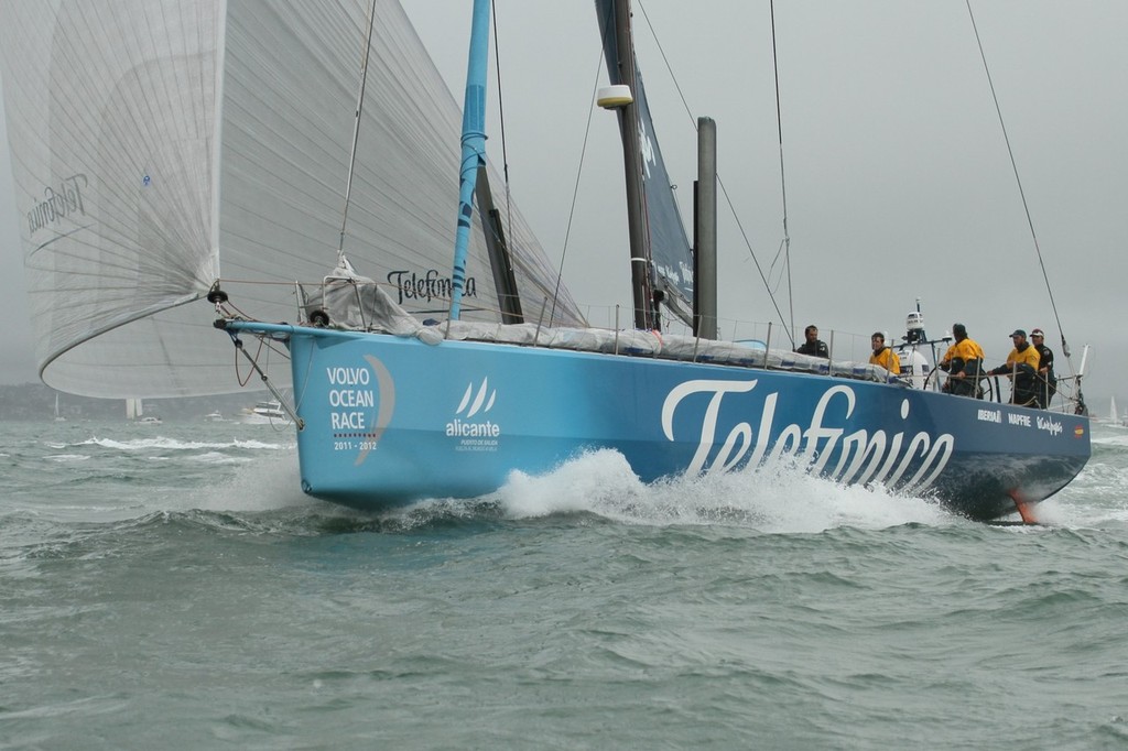 VolvoFinishL4Telefonica (3) - Volvo Ocean Race, Leg 4 Finish - Telefonica photo copyright Richard Gladwell www.photosport.co.nz taken at  and featuring the  class