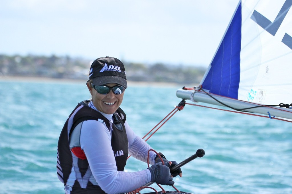 2012 Olympic representative, Sara Winther, leads the Laser Radial class after Day 1 at Sail-Auckland photo copyright Richard Gladwell www.photosport.co.nz taken at  and featuring the  class