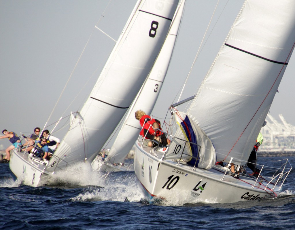 Harbor cup leader Channel Island - Port of Los Angeles Harbor Cup/Cal Maritime Invitational Intercollegiate Regatta photo copyright Madeleine McJones taken at  and featuring the  class