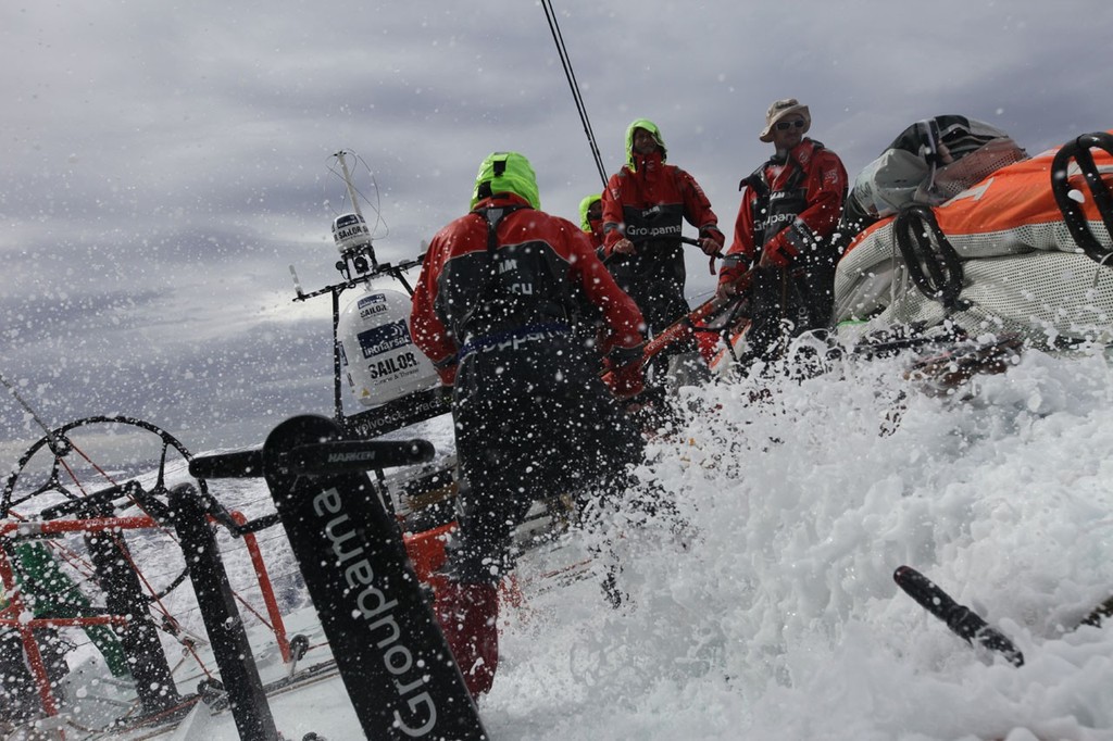 Day 17 - Groupama Sailing Team during leg 4 of the Volvo Ocean Race 2011-12 © Yann Riou/Groupama Sailing Team /Volvo Ocean Race http://www.cammas-groupama.com/