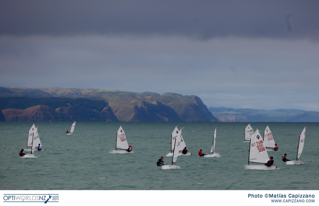 optiWorlds12 capizzano 1228 - Day 7 - 2011 Optimist World Championships, Napier NZL photo copyright Matías Capizzano/Optiworlds http://www.capizzano.com/ taken at  and featuring the  class