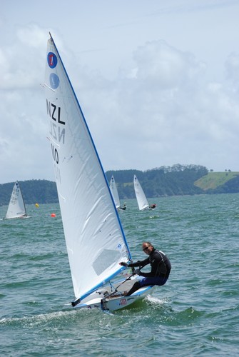 Organiser Andy Greager enjoying the sailing paradise of the Bay of Islands - 2012 Europe Dinghy New Zealand Championships © Andy Greager