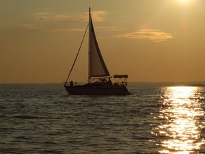 Start of race on Lake Simcoe photo copyright John Rozema taken at  and featuring the  class