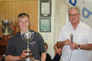 Tanner Cup winner 2012 - Isaac McHardie (HYC) - Stack 2012  New Zealand P-Class Nationals photo copyright John Adair taken at  and featuring the  class