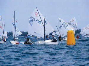 Steven Case leads on day one. - RT Edgar Victorian Optimist Championships photo copyright Lisa Hartnett - Sailing Shack - copyright taken at  and featuring the  class