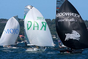 18ft Skiffs - Queen of the Harbour photo copyright Frank Quealey /Australian 18 Footers League http://www.18footers.com.au taken at  and featuring the  class