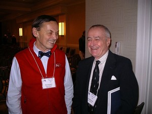 Newport Bermuda Race Safety at Sea Seminar head Ron Trossbach with former Cruising Club of America Commodore Ross Sherbrooke at the 2010 CCA Safety at Sea seminar.
 photo copyright  Leslie Schneider taken at  and featuring the  class