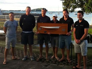 Winning Crew  - 2012 NZ National Keelboat Championships photo copyright Brad Davies-LiveSailDie.com http://www.livesaildie.com taken at  and featuring the  class