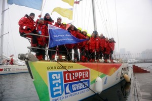 Gold Coast Australia crew in Qingdao ahead of Race 9 start to Oakland - Clipper 11-12 Round the World Yacht Race photo copyright onEdition http://www.onEdition.com taken at  and featuring the  class
