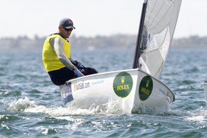 Finn Sailor Zach Railey (USA) - Finn Gold Cup 2012 photo copyright Mick Anderson / Sailingpix.dk http://sailingpix.photoshelter.com/ taken at  and featuring the  class