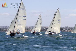 SAILING -  Festival Of Sails 2012 - Parks Victoria Melges 24 National Championships, Royal Geelong Yacht Club, Geelong (AUS), 26/01/2012. Photo. Teri Dodds. photo copyright Teri Dodds/ Festival of Sails http://www.festivalofsails.com.au/ taken at  and featuring the  class