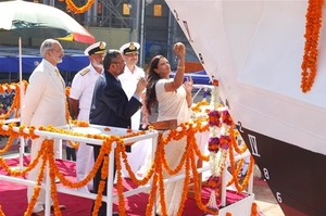 INS Sudarshini launch photo copyright  SW taken at  and featuring the  class