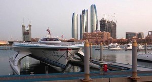 PlanetSolar berthed in Abu Dhabi photo copyright  SW taken at  and featuring the  class