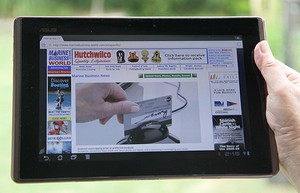Its not just iPads, low cost Tablets have dramatically expanded Internet access - they are read on the train, on the bus, in the smallest rooms, while watching TV photo copyright MarineBusiness-World.com . http://www.marinebusiness-world.com taken at  and featuring the  class