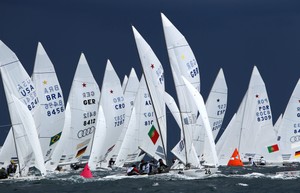 Star fleet at the 2011 ISAF Worlds, Perth photo copyright  Richard Langdon /Perth 2011 http://www.perth2011.com taken at  and featuring the  class