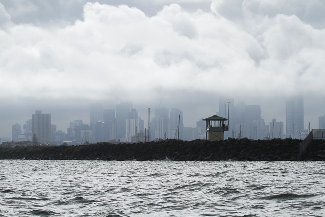 Cloud lifting over St Kilda Pier or is that coming to settle in??? - Australian Women’s Keelboat Regatta ©  Alex McKinnon Photography http://www.alexmckinnonphotography.com
