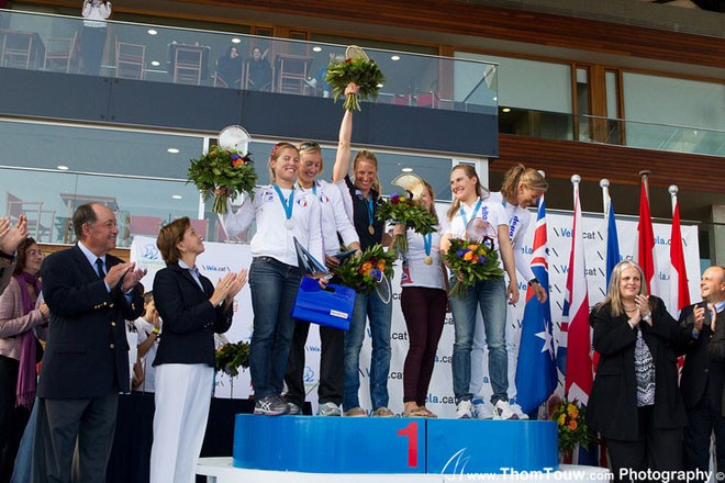 470 World Championships 2012 Prizegiving © Thom Touw http://www.thomtouw.com