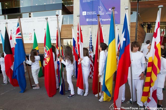 470 World Championships 2012 - Opening Ceremonies &copy; Thom Touw http://www.thomtouw.com