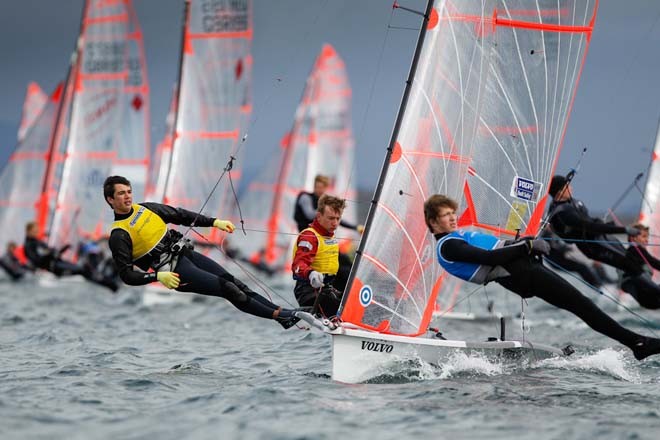 Ben Batton and Tim Gratton,29er,GBR 2028 - RYA Volvo Youth Nationals 2012 &copy;  Paul Wyeth / RYA http://www.rya.org.uk