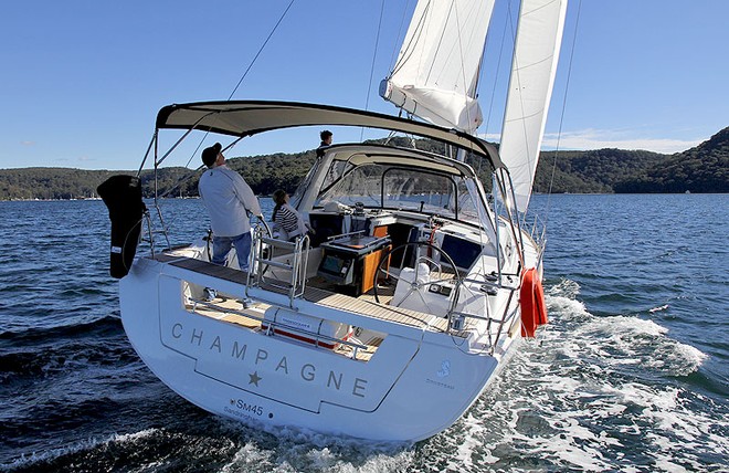 Champagne, the vessel, is completely effortless as she goes about her business. - Oceanis 45 ©  John Curnow