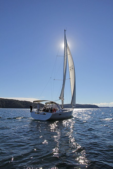 Dare I say it? Champagne sailing... - Oceanis 45 ©  John Curnow