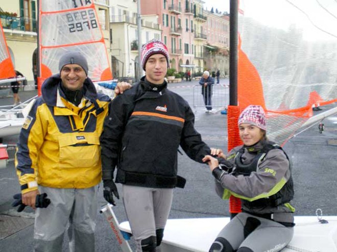 Team Turkey: Pinar Kaynor, far right, 9th in Women’s overall, qualified her country  for the YOG © Alberto Portiglia